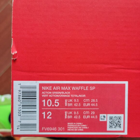 Nike Air Max Waffle Racer SP - Action Green Altitude Green - Picture 7 of 7